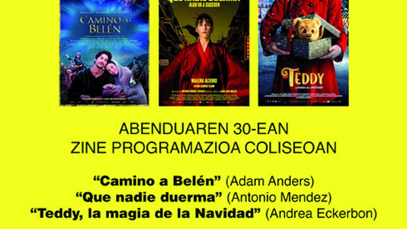 Zapatuko pelikulek itxiko dute aurtengo zine-programazioa Coliseon