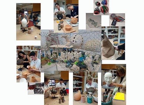 Zeramika Eskolako ikasleek klasean landutakoa erakusteko bideoa prestatu dute