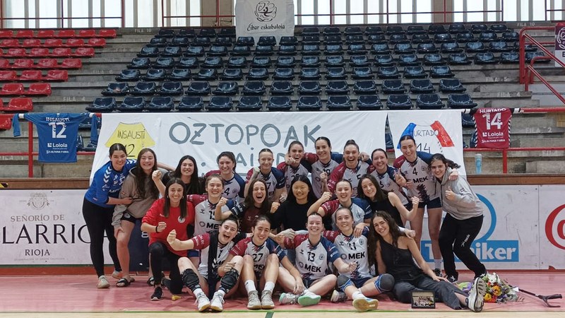 Zilarrezko Mailako Mek Eibar Eskubaloiak Liga agurtu zuen Ipuruan