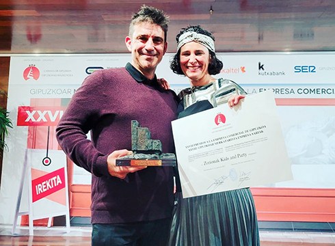 Zorionak ludotekak jaso du Gipuzkoako Merkataritza Enpresa Saria