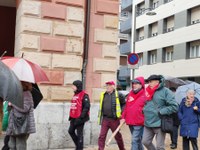 Zortzi urteko borroka ospatzeko manifestazioa egin dute pentsiodunek