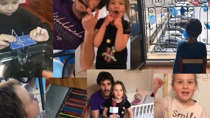 Zuen bideoen zain gaude! Erakutsi etxean egiten ari zaretena