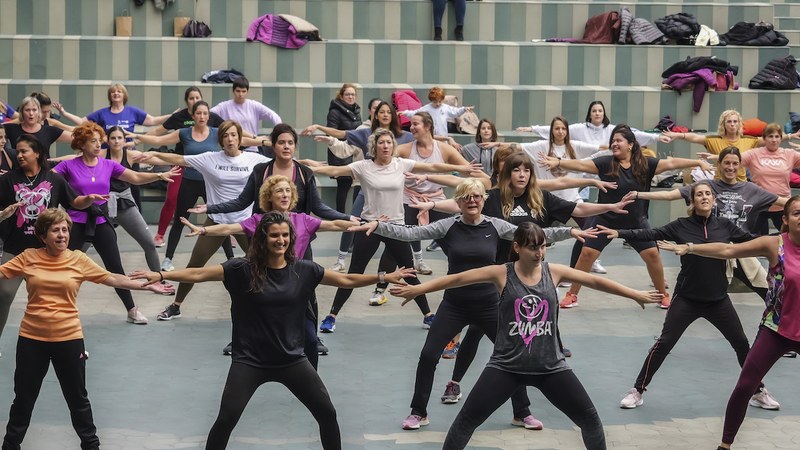 Zumba maratoi solidarioa jasoko du zapatuan Errebal Plazak