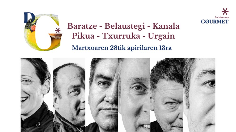 “Debabarrena Gourmet” ekimenak eskualdeko chef erreferenteen elaborazio bikainak dastatzeko aukera emango du martxoaren 28tik apirilaren 13ra bitartean
