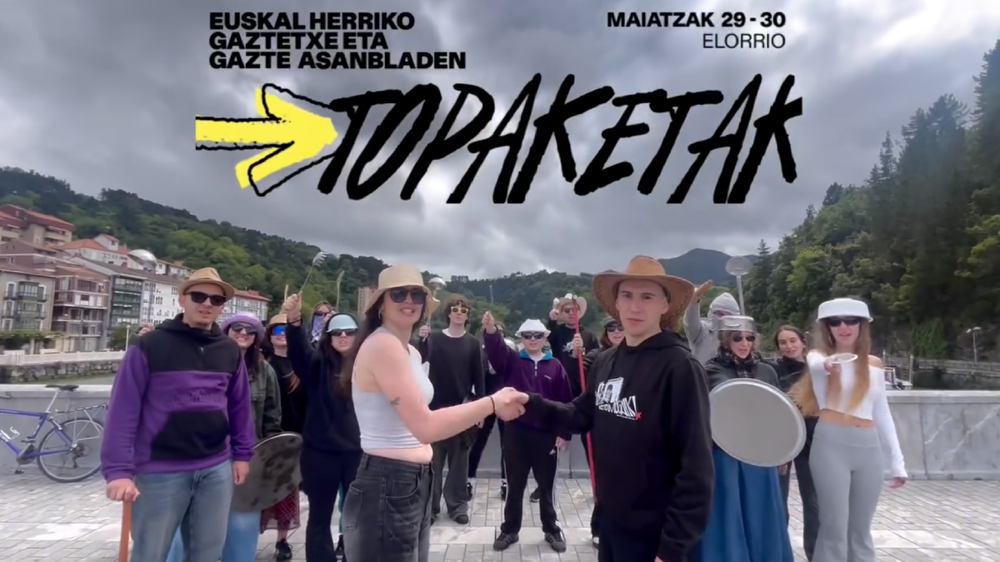 Debabarreneko gazte asanbladek umorezko bideoekin deitu dute Elorrioko topaketetara