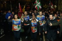 Eibarrek festa giroan hartu du Korrikaren lekukoa