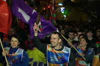 Eibarrek festa giroan hartu du Korrikaren lekukoa