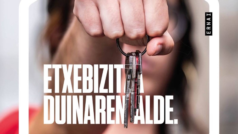 Etxebizitza duinaren aldeko elkarretaratzeak deitu ditu Ernaik Eibarren eta Ermuan