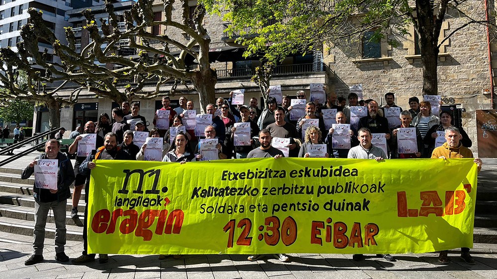 Etxebizitza eskubidea, kalitatezko zerbitzu publikoak, eta soldata eta pentsio duinak aldarrikatuko ditu LAB-ek Maiatzaren Lehenean