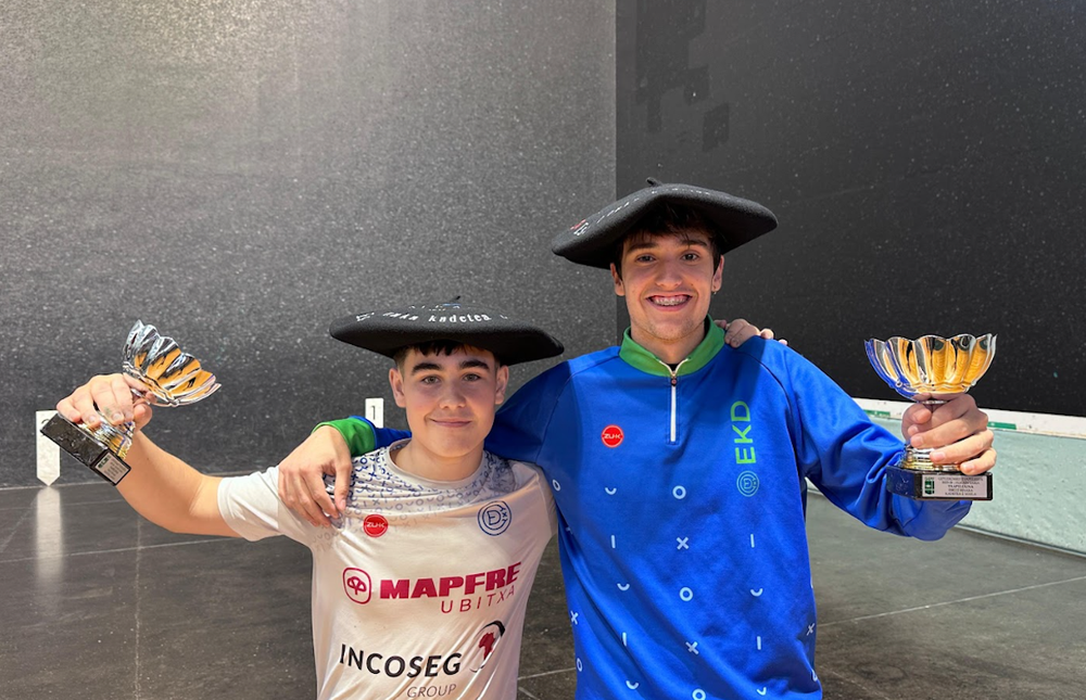 Gipuzkoako Txapeletan eta Udaberri Torneoan buru-belarri dabiltza Deporreko pilotariak