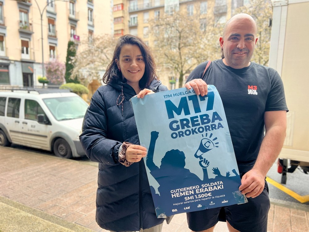 Itziar Herrera eta Jon Baranguan: “Langile klaseak sortzen duen aberastasuna ez da langileen artean modu justuan banatu”