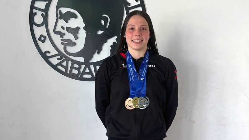 Paula Calvo erakustaldia eskaini zuen Espainiako Udako Junior Txapelketan