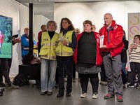 "Salto-saltoka" lelopean, jai giro paregabea sortu da Elgoibarren ospatu den Kilometroak jaian "Salto-saltoka" lelopean, jai giro paregabea sortu da Elgoibarren ospatu den Kilometroak jaian